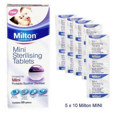 Pastillas desinfectantes para copa menstrual Milton - caja de 50